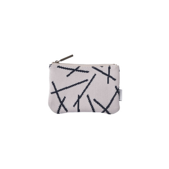 Stick pattern knitted coin purse